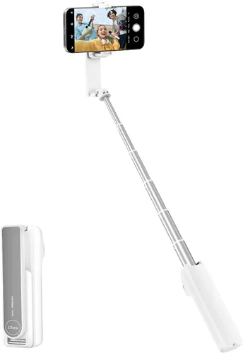 Vista 8 de Palo selfie con control remoto inalámbrico – Palo selfie portátil para iPhone y Android, soporte plegable ligero para teléfono celular
