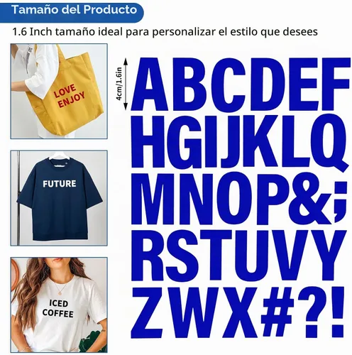 Vista 3 de 930 letras termoadhesivas para ropa de 1.6 pulgadas para planchar en vinilo con 30 hojas de letras de transferencia de calor de la A a la Z en 5