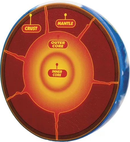 Vista 4 de Toysmith Squishy Planet Earth Ball - Bola de estrés con capas, juguete educativo
