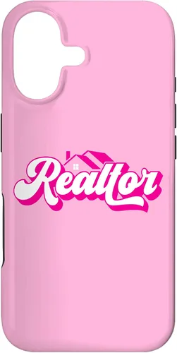 Vista 32 de iPhone 12 Pro Max Agente de Bienes Raíces Mujer Rosa Caso