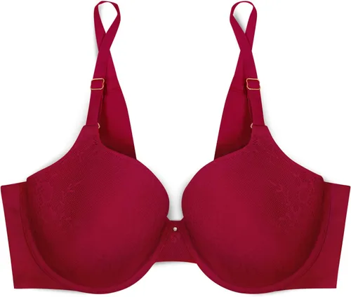 Vista 3 de Smart & Sexy Sujetador tipo camiseta de encaje liso para mujer