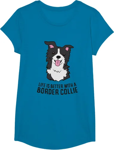 Vista 35 de Camiseta Border Collie Owner Life Is Better With a Border Collie Dog, Blanco, S
