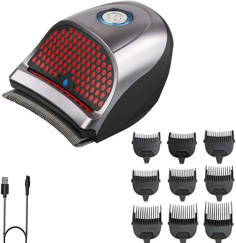 Vista 8 de SUYOOULIN Cortadora de pelo, kit de corte de pelo automático para hombres, autoaseo recargable, corte de pelo profesional con 9 peines limitados