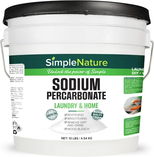 Vista 2 de SimpleNature Percarbonato de sodio (2 libras) - Limpiador versátil no tóxico biodegradable sin olor para el hogar, lavandería y terrazas