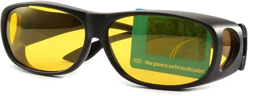 Vista 4 de 2 paquetes HD Fitover día noche conducción gafas antideslumbrantes con lentes polarizadas para hombres y mujeres
