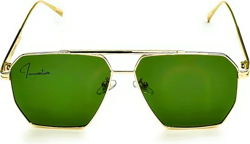 Vista 2 de Innovative Trendz Nuevas gafas de sol hexagonales polarizadas de gran tamaño para mujeres y hombres, sombras vintage UV400 Classic Large Metal