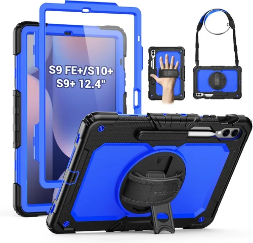 Vista 15 de SEYMAC Funda protectora resistente a prueba de golpes para Samsung Galaxy Tab A9 de 8.7 pulgadas 2023 (SM-X110/X115/X117), resistente a prueba
