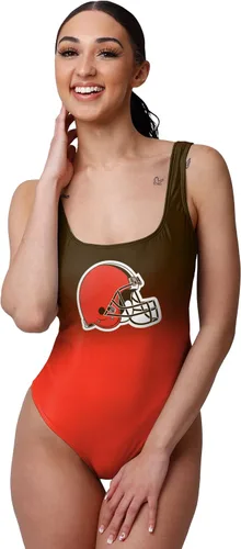 Vista 33 de FOCO Traje de baño de una pieza con logotipo del equipo de la NFL para mujer