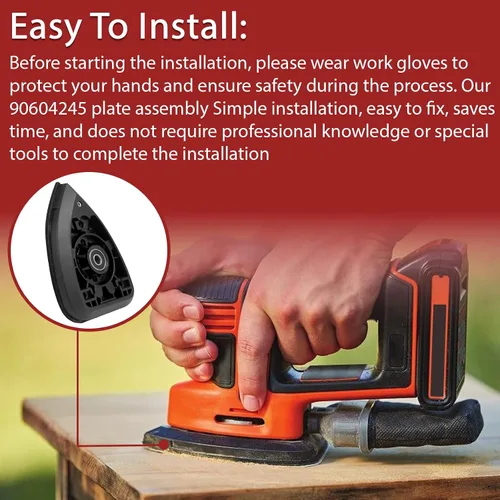 Vista 7 de 90604245 Ajuste para Black & Decker Reemplazo Lijadora Platina Montaje BDCMS20B BDEMS600