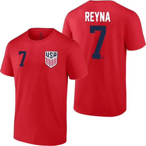 Vista 19 de Icon Sports Offical Licensed U.S. Soccer Federation USMNT Player Name and Number T-Shirt Gio Reyna Armada Escudo