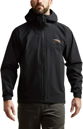 Vista 4 de SITKA Gear Dew Point - Chaqueta de caza impermeable y ligera para hombre Negro
