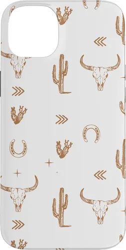 Vista 15 de Western Country - Carcasa para iPhone 17, diseño de calavera de toro sureño