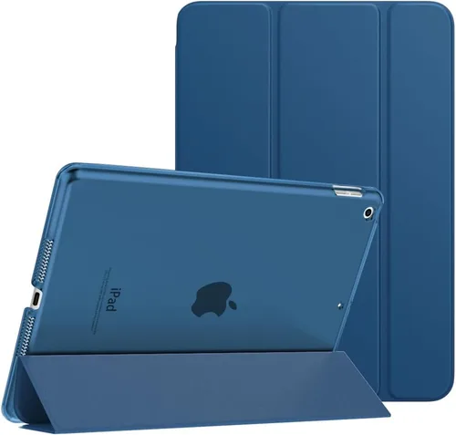 Vista 37 de MoKo - Funda compatible con iPad 2019, fina, ligera, inteligente, carcasa, cubierta de soporte con protector trasero traslúcido esmerilado 1-Oro Rosa