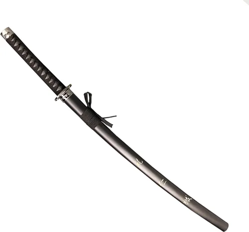 Vista 2 de PS 39.8 pulgadas Último Samurái Espada Japonesa Katana Honor Grabado En Vaina. Para Colección. Regalo, Uso de Práctica de Espada al Aire Libre