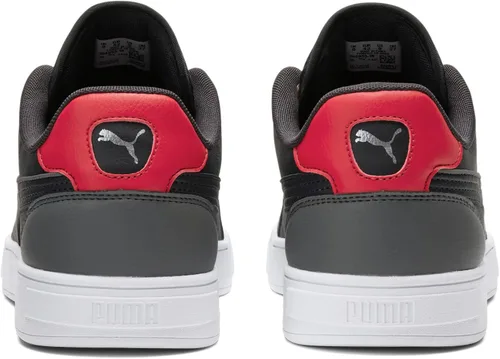 Vista 2 de PUMA Zapatos deportivos Caven para hombre, Dime Flat Medium Gray-Flat Dark Gray-for All Time Red