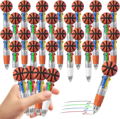 Vista 28 de CZWZ 8 piezas de bolígrafos de cuentas navideños, bolígrafos de plástico con cuentas y cuentas de silicona multicolor, bolígrafos navideños