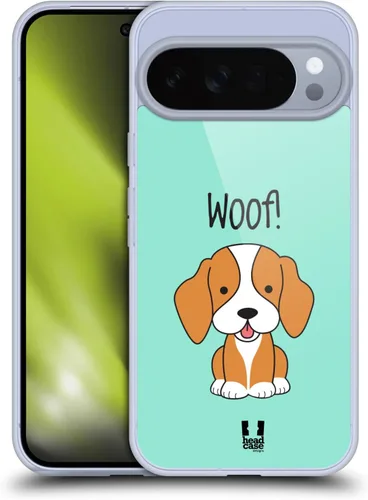 Vista 24 de Head Case Designs Beagle Happy Puppies Gel Case [Military Grade Protection] Compatible with Google Pixel 8 and Compatible with MagSafe