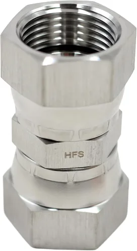 Vista 8 de HFS(R) 1" Female JIC Swivel x 1" Female JIC Swivel Nut Union Stainless Steel 304