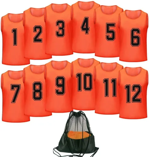 Vista 9 de Camiseta de baloncesto,Pinnies Adulto,Chalecos Scrimmage para niños Equipo de entrenamiento de fútbol Lightweigth Soccer Activity Pennies Training