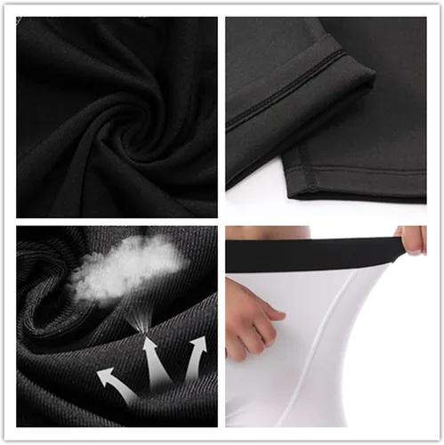 Vista 7 de CVVTEE Pantalones de compresión para niños, capas base, mallas de hockey para fútbol, leggings atléticos, térmicos para niños
