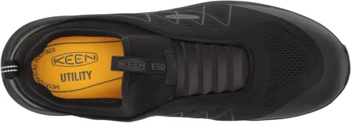 Vista 5 de KEEN Utility Zapatillas de trabajo industriales Vista Energy Shift de baja altura con punta compuesta ESD para hombre, NegroNegro, 11 Wide