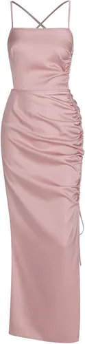 Vista 8 de ZAFUL Vestido midi plisado y sedoso para mujer con cuello en V profundo