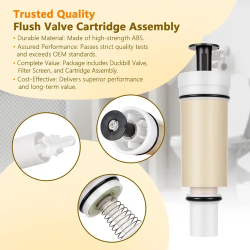 Vista 6 de Kit de cartucho de válvula de descarga C-100500-K para Sloan Flushmate M