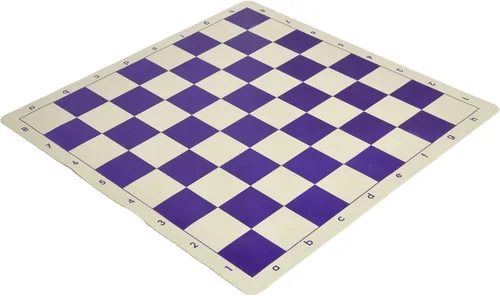 Vista 5 de Tablero de ajedrez de torneo de silicona reglamentaria - Cuadrados de 2.25" por la Federación de Ajedrez de los Estados