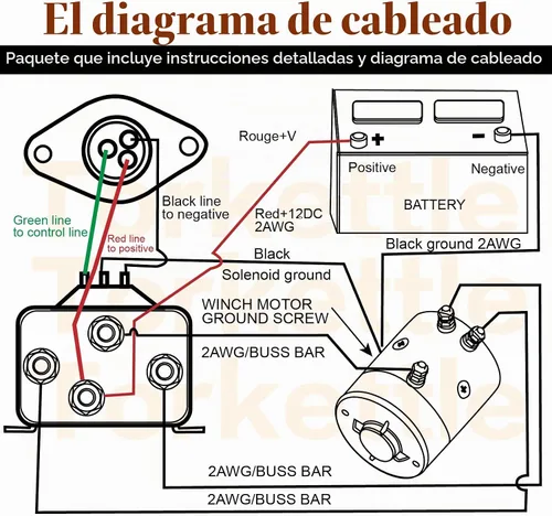 Vista 7 de Winch Control remoto manual y conjunto de enchufe de control
