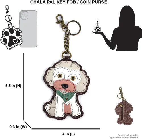 Vista 12 de CHALA Dog Collection - Llavero decorativo para mujer