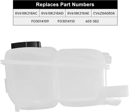 Vista 3 de EVIL ENERGY Tanque de depósito de refrigerante con tapa, compatible con Focus 2012-2018 2013-2016 Escape 2013-2018 C-Max, repuesto para 603-382