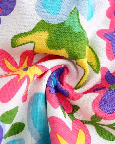 Vista 4 de Conjunto de camiseta sin mangas y shorts para niñas, ropa para verano, set de 2 piezas, 2 a 7 años