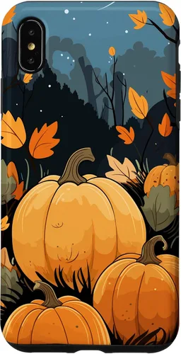 Vista 11 de Pumpkin Fall & Autumn Leaves, Fall Color Theme, Pumpkins Case for iPhone 16