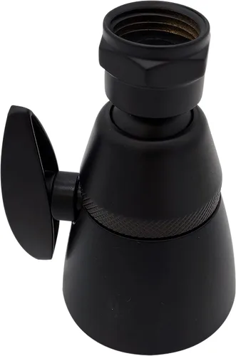Vista 2 de Westbrass R306-62 Chatham Style - Cabezal de ducha ajustable de latón de 2-1/4 pulgadas, color negro mate Mate negro