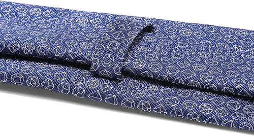 Vista 5 de ASVP Shop Elegante corbata de dados poliédricos Dados Tie D&D Dungeon Master's Gift Accesorio DnD