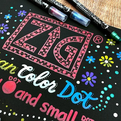 Vista 13 de Kuretake TC-8100/6V ZIG Clean Color Dot Metálico 6