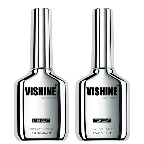 Vista 10 de Vishine 2 unidades de gel floreciente de 0.5 fl oz, esmalte de uñas transparente floreciente, efectos de propagación, gel UV, piedra natural