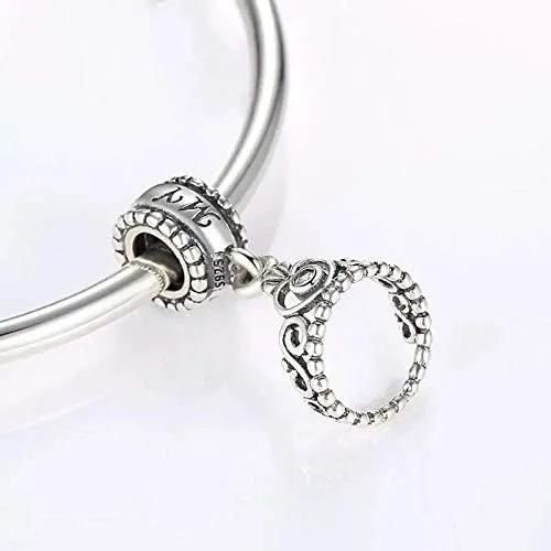 Vista 2 de ABAOLA - Abalorio para pulsera de plata de ley 925 diseño de princesa de hada