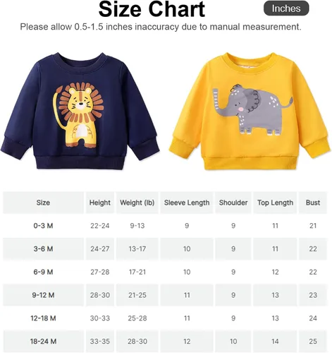 Vista 7 de PATPAT Ropa de bebé niño sudadera de manga larga sólida para niño niño cuello redondo suéter ropa