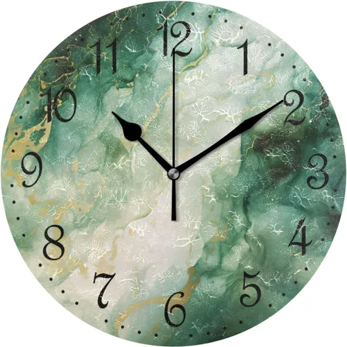Vista 24 de ALAZA Reloj de pared de vaca de granja de 10 pulgadas, funciona con pilas, silencioso, sin tictac, decoración del hogar para cocina, sala de estar