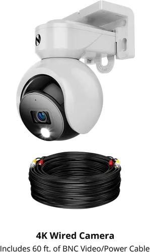 Vista 8 de Night Owl Cámara de seguridad con cable 4K con audio de 2 vías