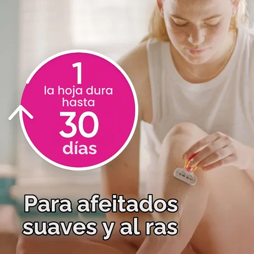 Vista 4 de Gillette Venus Kit de maquinilla de afeitar de viaje extra suave para mujer, mini mango + repuesto + funda, regalos de vacaciones para mujeres