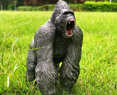 Vista 4 de Gorilla Toys Figura de acción Rampage Gorilla Fight Mode Ape - Figuras sólidas de animales salvajes para juegos de rol, juguete para contar historias