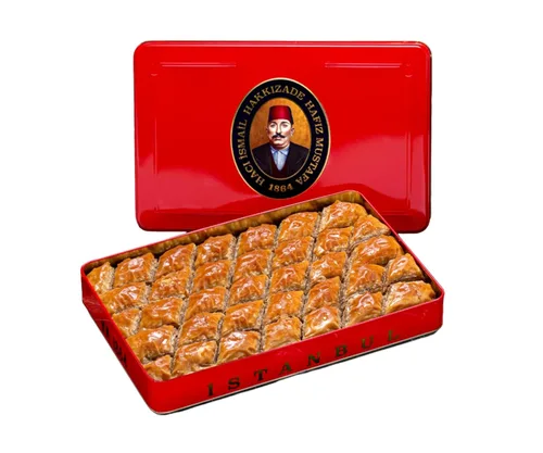 Vista 55 de Hafiz Mustafa 1864 Istanbul Baklava - Caja de pastelería - Bocadillos de postre de Baklava horneados hechos de hojas de masa filo fresca, pistacho