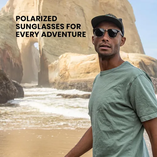 Vista 6 de Suncloud Step Out Polarized Sunglasses – 100% UV Protection – Comfortable Fit, Trendy Design – for Men & Women