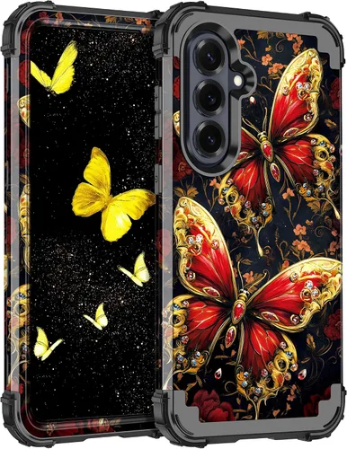 Vista 63 de Casetego Funda para Galaxy A16 5G, Tres Capas de Alta Resistencia Robusta a Prueba de Golpes, Protección Completa Rugosa de PC Duro + Parachoques