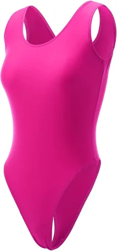 Vista 9 de Annbon 80s Thong Leotard High Cut One Piece Swimsuits for Women