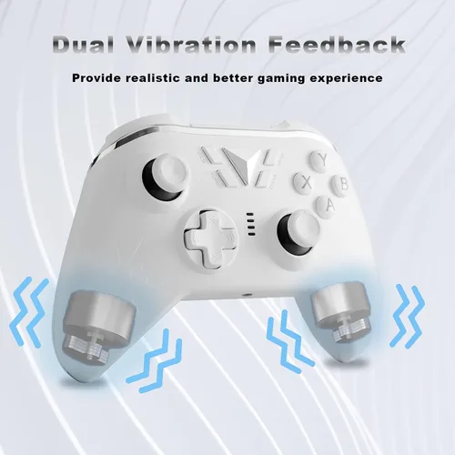 Vista 2 de Controlador inalámbrico para Xbox Series XXbox OneOne SOne XOne ElitePS3Windows 7810 controlador inalámbrico de PC de 24GHZ con turbo doble