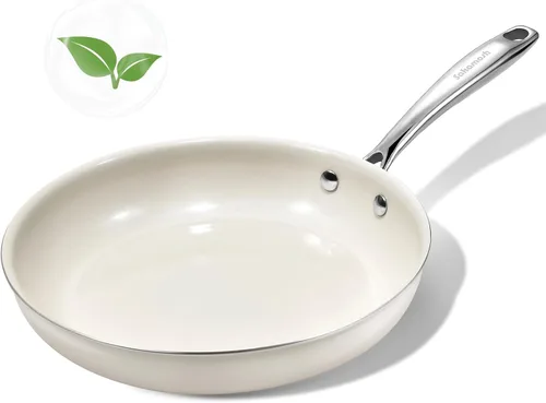 Vista 10 de SAKAMOSH Sartén de cerámica antiadherente de 9.5", sartén no tóxica