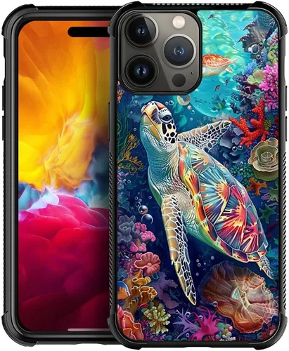 Vista 12 de Funda compatible con iPhone 15 Pro Max, 4 fundas de libélula en las cuatro esquinas con parachoques a prueba de golpes antideslizante funda
